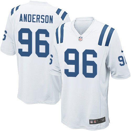 Men's Game Henry Anderson Nike Jersey White Road - #96 NFL Indianapolis Colts